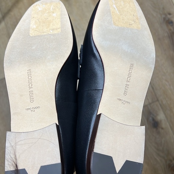 Veronica Beard Arlie Black Leather Loafers Size 7M - Picture 7 of 8
